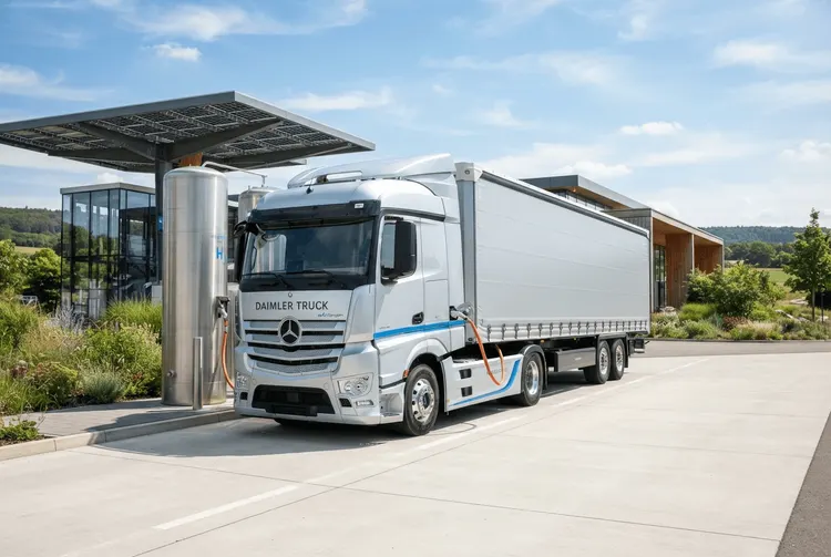 Daimler Truck steckt Milliarden in Wasserstoff-Brennstoffzellen für Lkw
