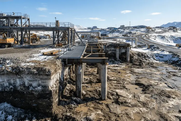 Auftauende Permafrostböden als kritischer Kostenfaktor im arktischen Minensektor