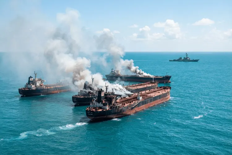 US-Militär vernichtet fünf iranische Öltanker nach Beschuss eines Kriegsschiffs