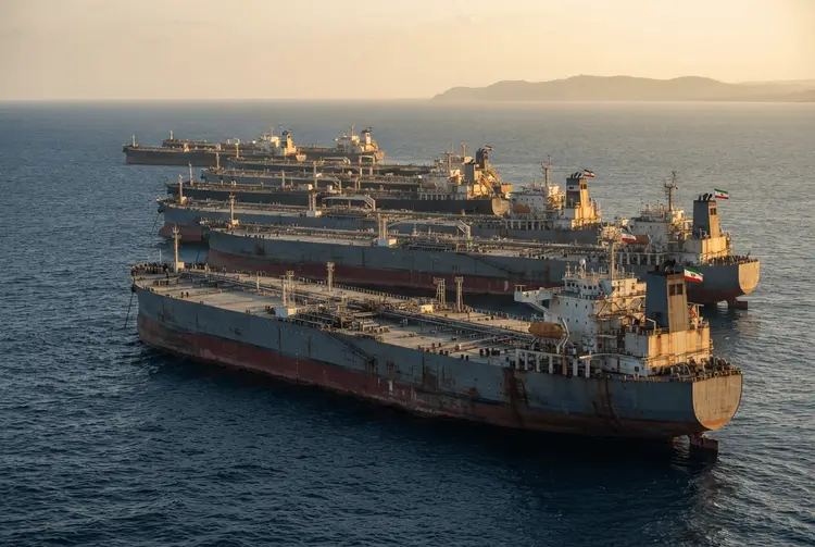Iranische Tankerflotte ankert vor Sri Lankas Küste
